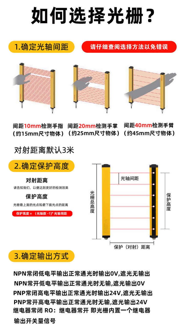 如何選擇安全光柵